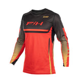 Fasthouse Elrod React Jugendtrikot – Racing Rot/Schwarz