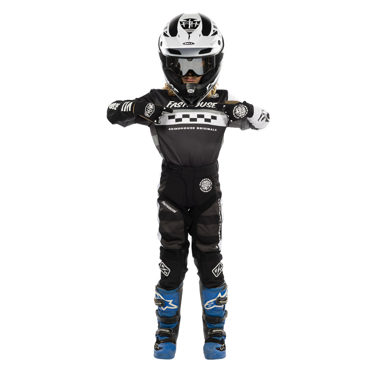 Fasthouse Grindhouse Grimm Youth Jersey - FH Purple/Black