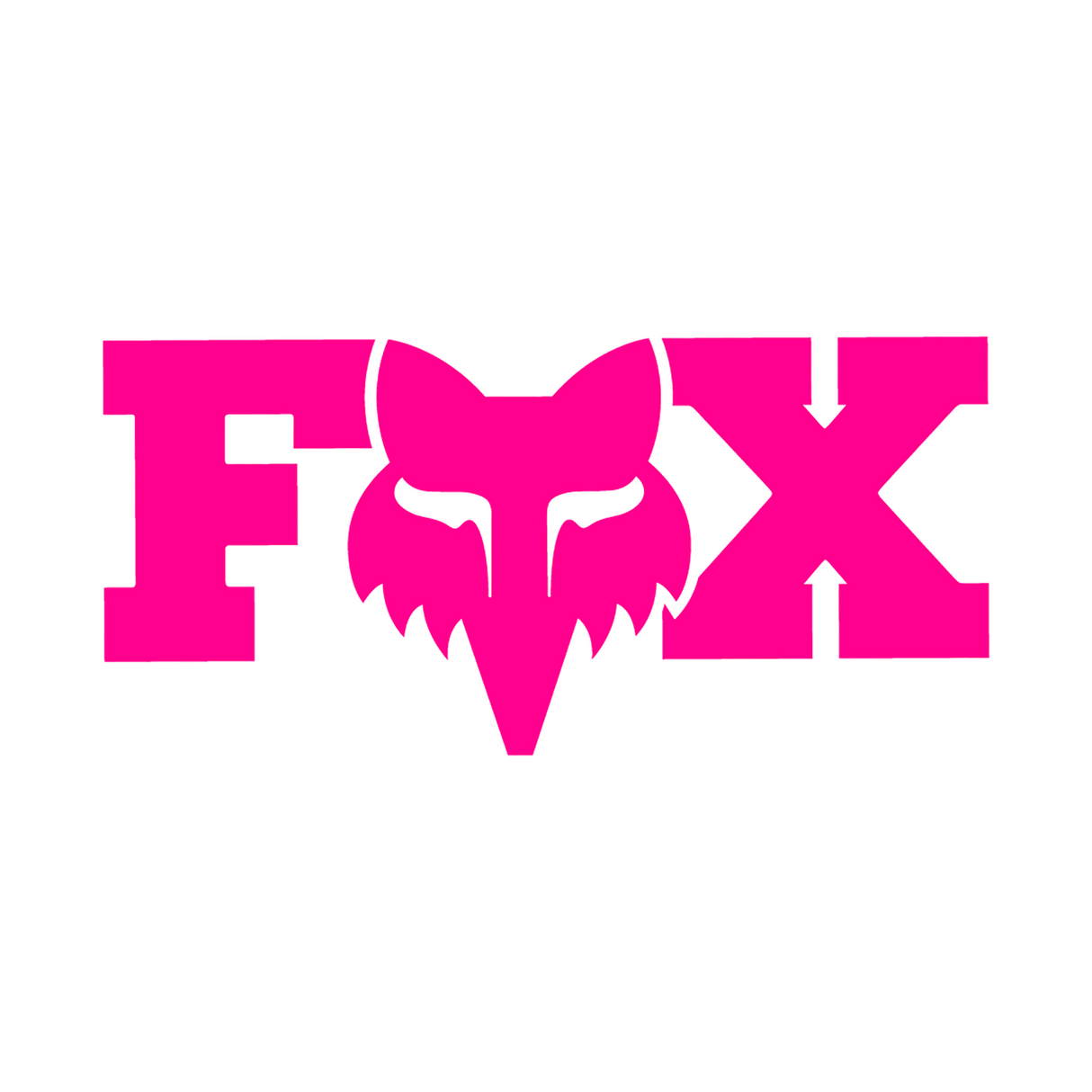 Adesivo Fox Racing F Head X 7" Rosa