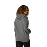 Fox Racing Womens Checker Pullover Hoodie Heather Graphite