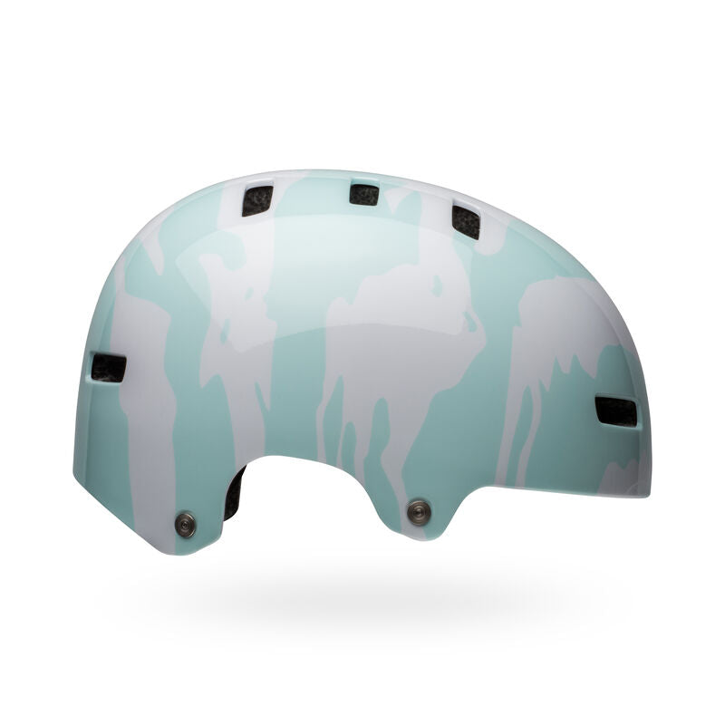 Bell Span Ravine Kinder BMX/Skate/Fahrradhelm Weiß/Blau