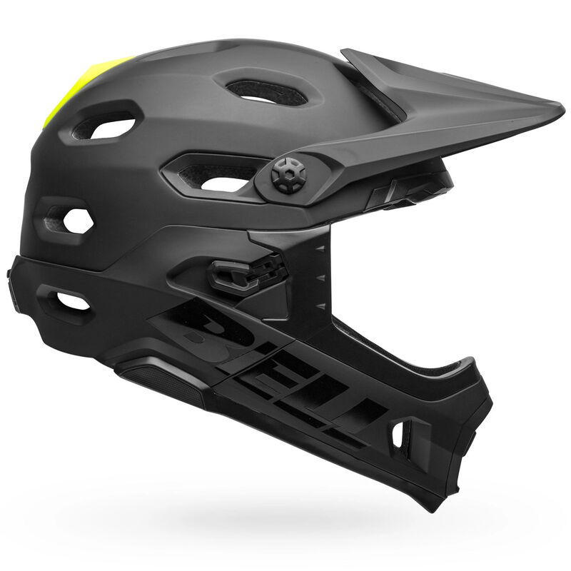 Bell Super DH Spherical Full Face Convertible MTB Helm Schwarz