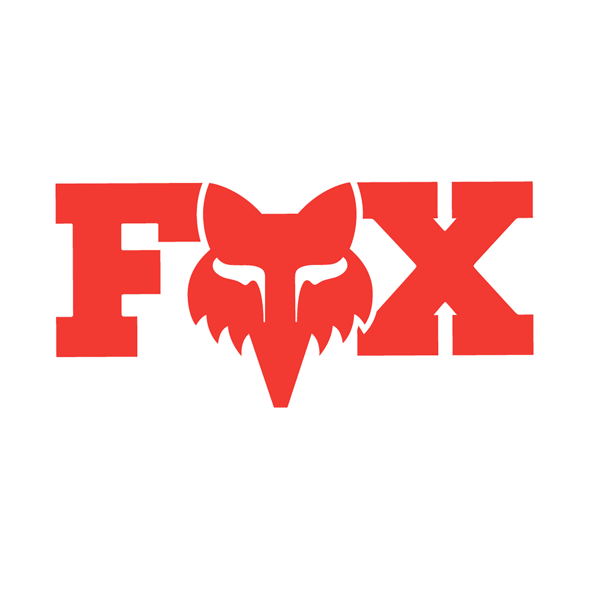 Fox Racing F Head X 7" Sticker Red