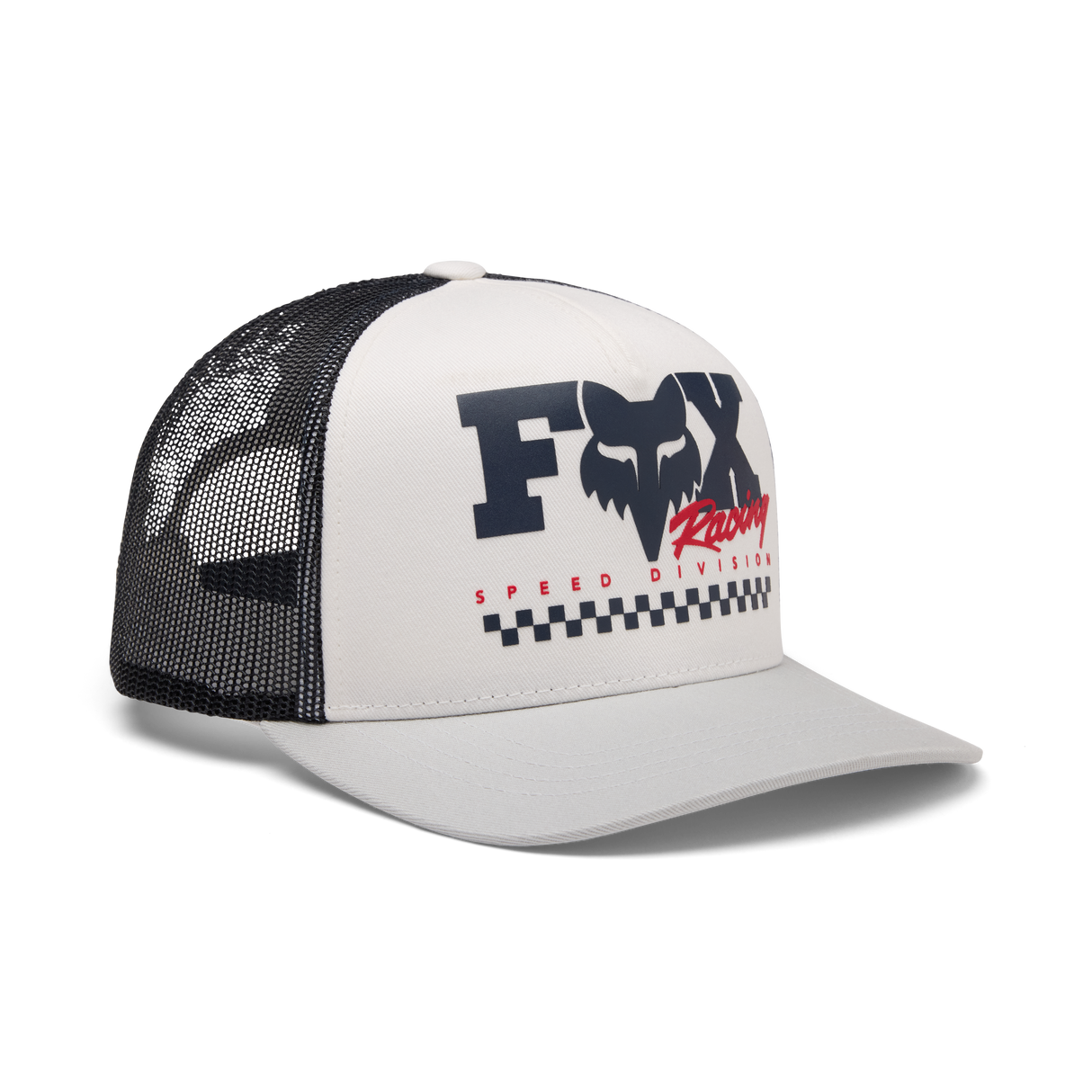 Fox Racing Youth Checker Mesh Trucker Hat White