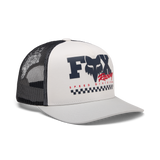 Fox Racing Youth Checker Mesh Trucker Hat White