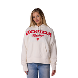Fox Racing Womens Honda Pullover Hoodie Off White