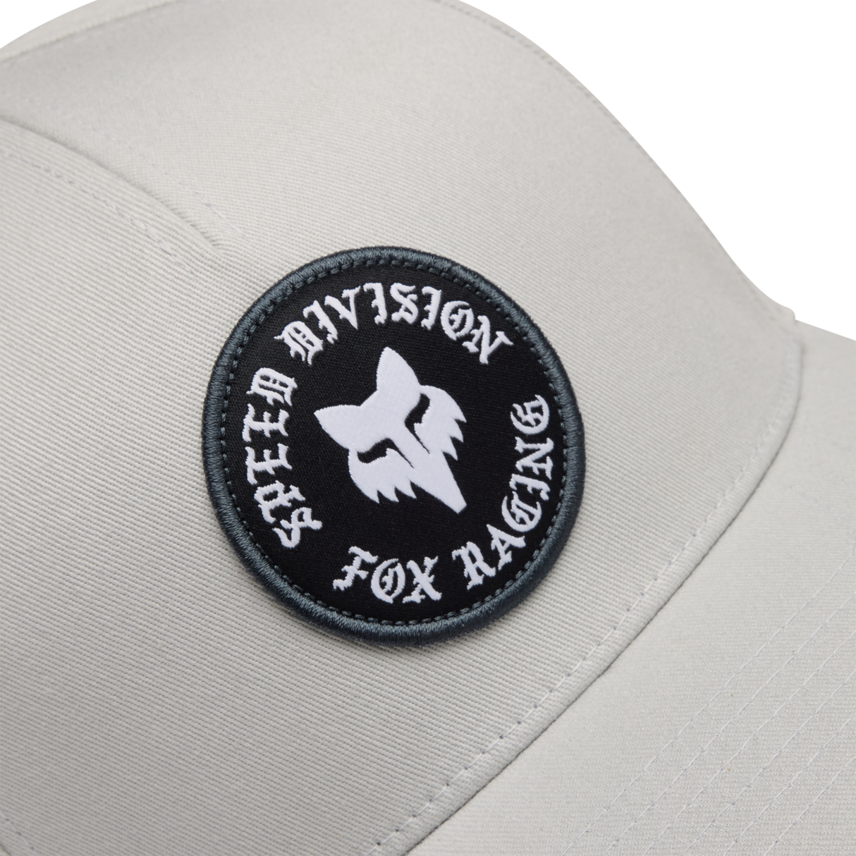 Fox Racing Badge Flexfit Hat Light Grey