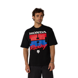 T-shirt surdimensionné Fox Racing Honda noir