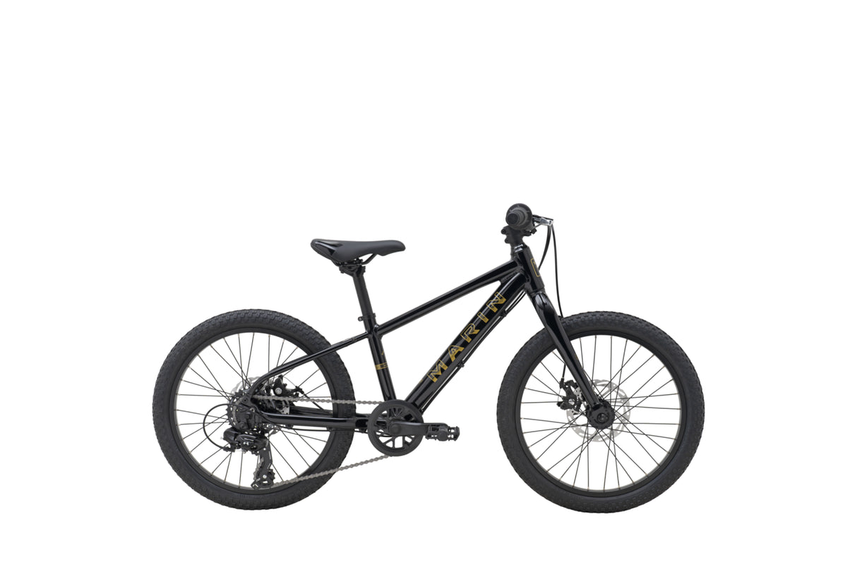 Marin Bayview Trail 20 inch wielen kinder mountainbike zwart en goud