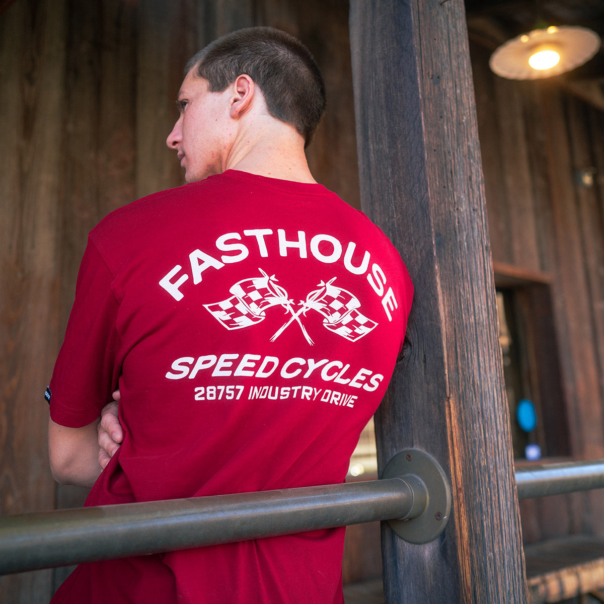 Fasthouse Crown Tee - Cardinal