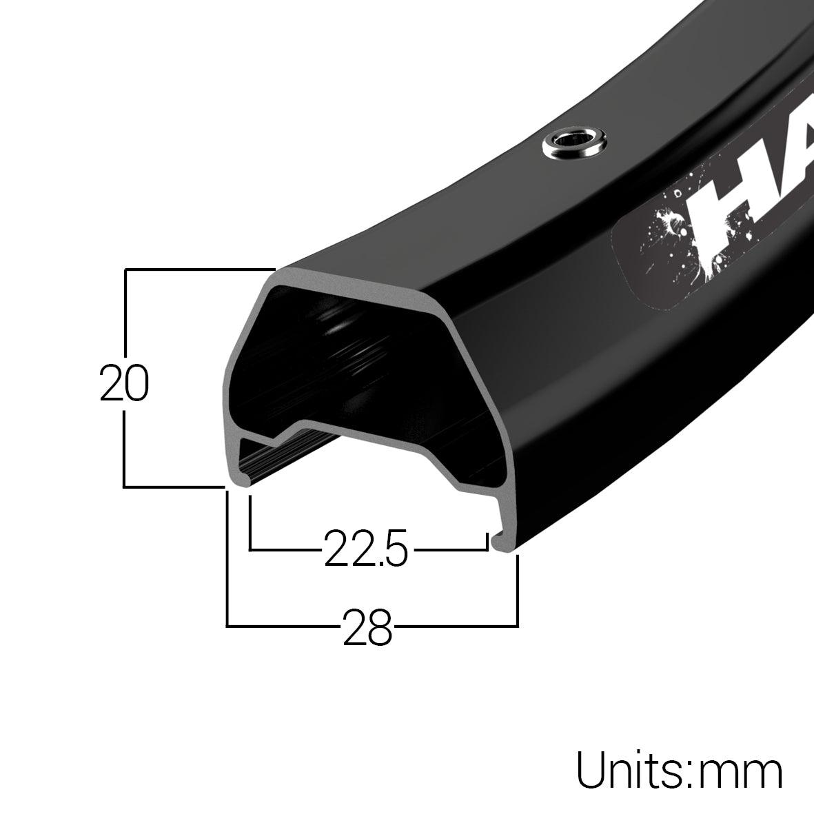 Halo Chaos 26" Rim - Black