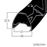 Llanta Halo Vapour - 27.5" negra sigilosa