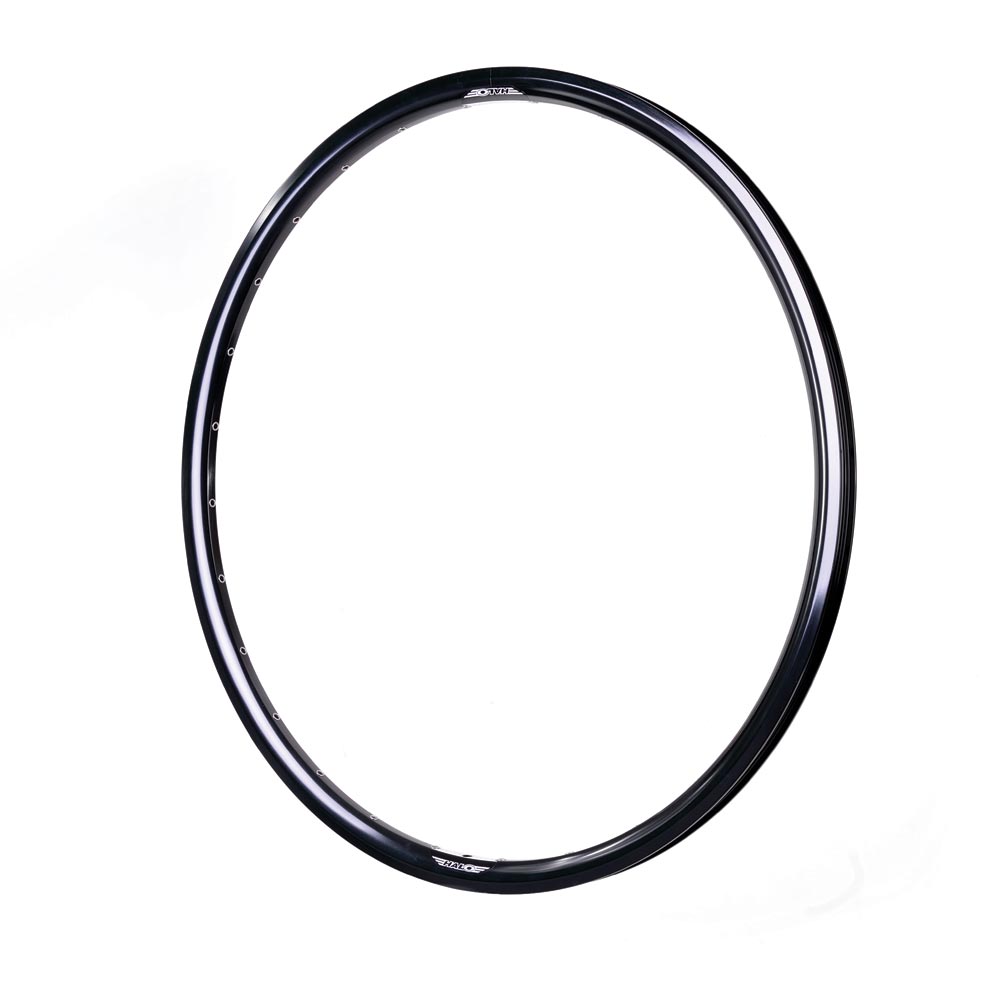 Halo White Line aros de carretera de 700c negro/plateado