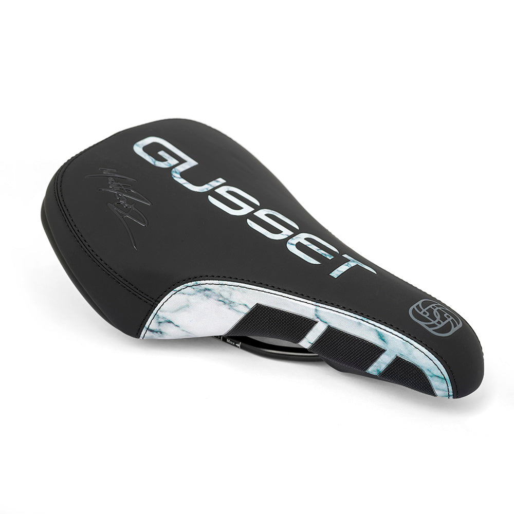 Gusset Components S2 FR Saddle - Matt Jones Signature Edition Grey Marble