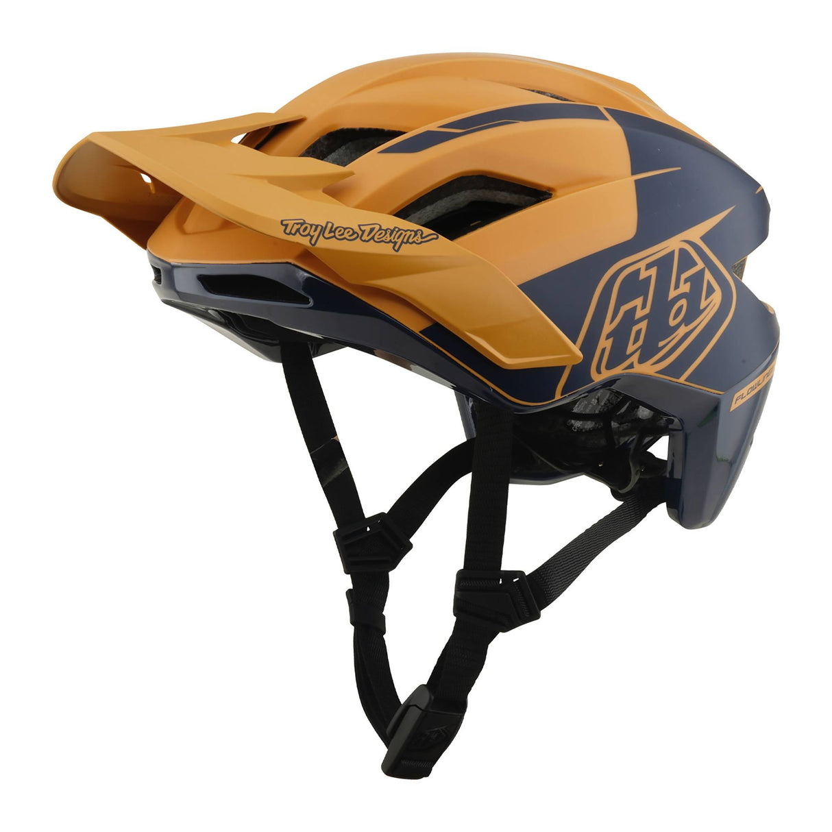 Troy Lee Designs Flowline SE MIPS Helmet Hydro - Mustard/Black Iris