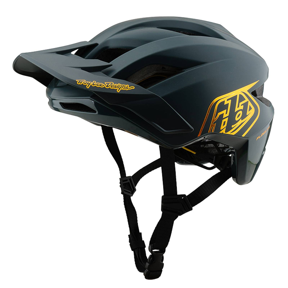 Troy Lee Designs Flowline MIPS Youth Helmet Point - Grey/Gold