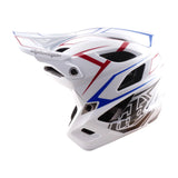 Casco Troy Lee Designs Stage Stunt Pinstripe - Blanco