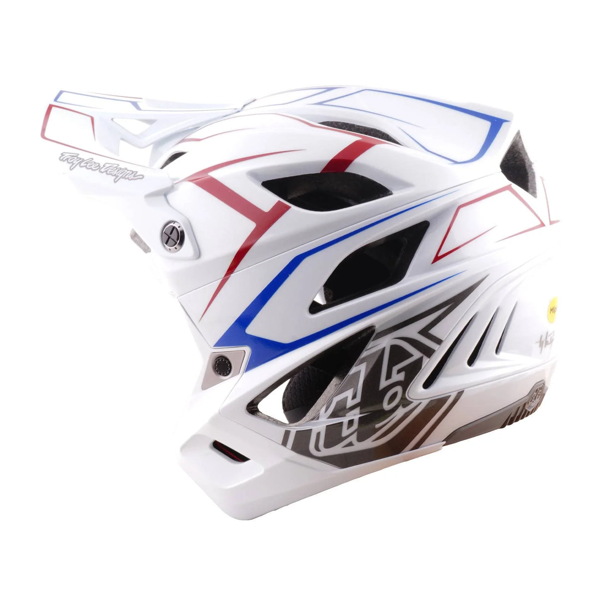 Casco Troy Lee Designs Stage Stunt Pinstripe - Blanco