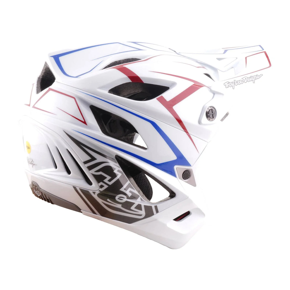 Casco Troy Lee Designs Stage Stunt Pinstripe - Blanco