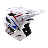 Casco Troy Lee Designs Stage Stunt Pinstripe - Blanco