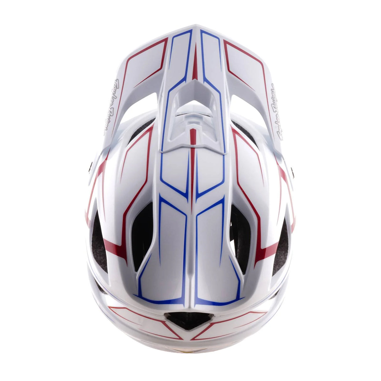 Casco Troy Lee Designs Stage Stunt Pinstripe - Blanco