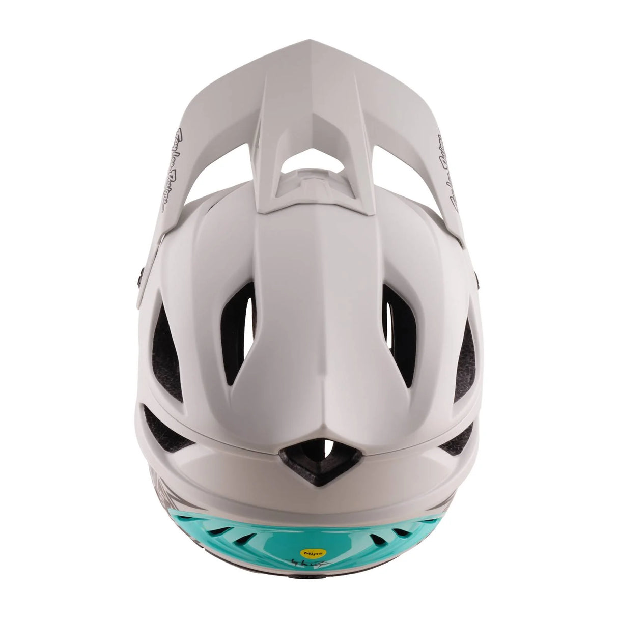 Troy Lee Designs Stage Stunt Helmet Drone - Pumice/Real Teal