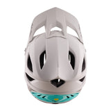 Troy Lee Designs Stage Stunt Helmet Drone - Pumice/Real Teal