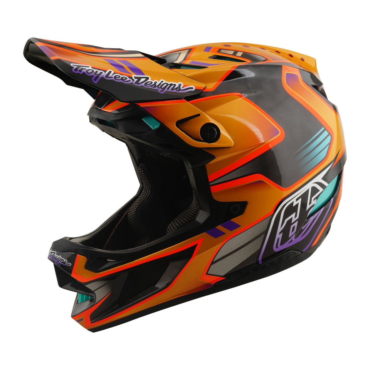 Troy Lee Designs D4 Carbon MIPS Helmet Crest - Gold