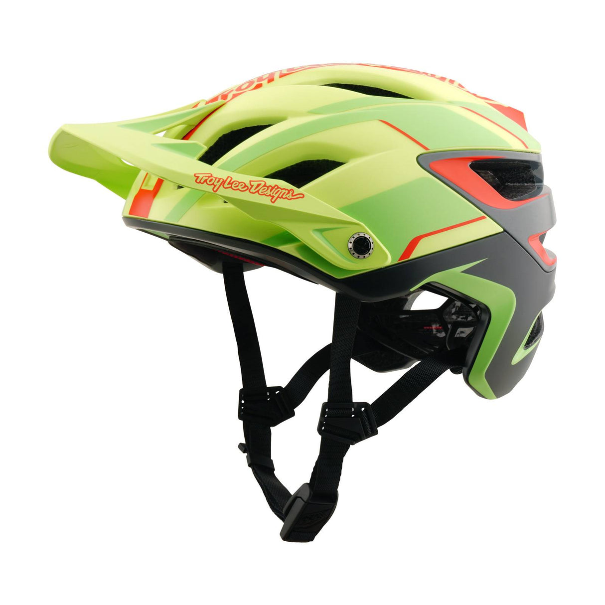 Troy Lee Designs A3 MIPS Helmet Lines - Glo Yellow