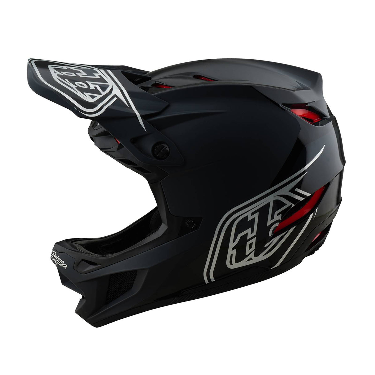 Troy Lee Designs D4 Polyacrylate Helmet Shadow - Black