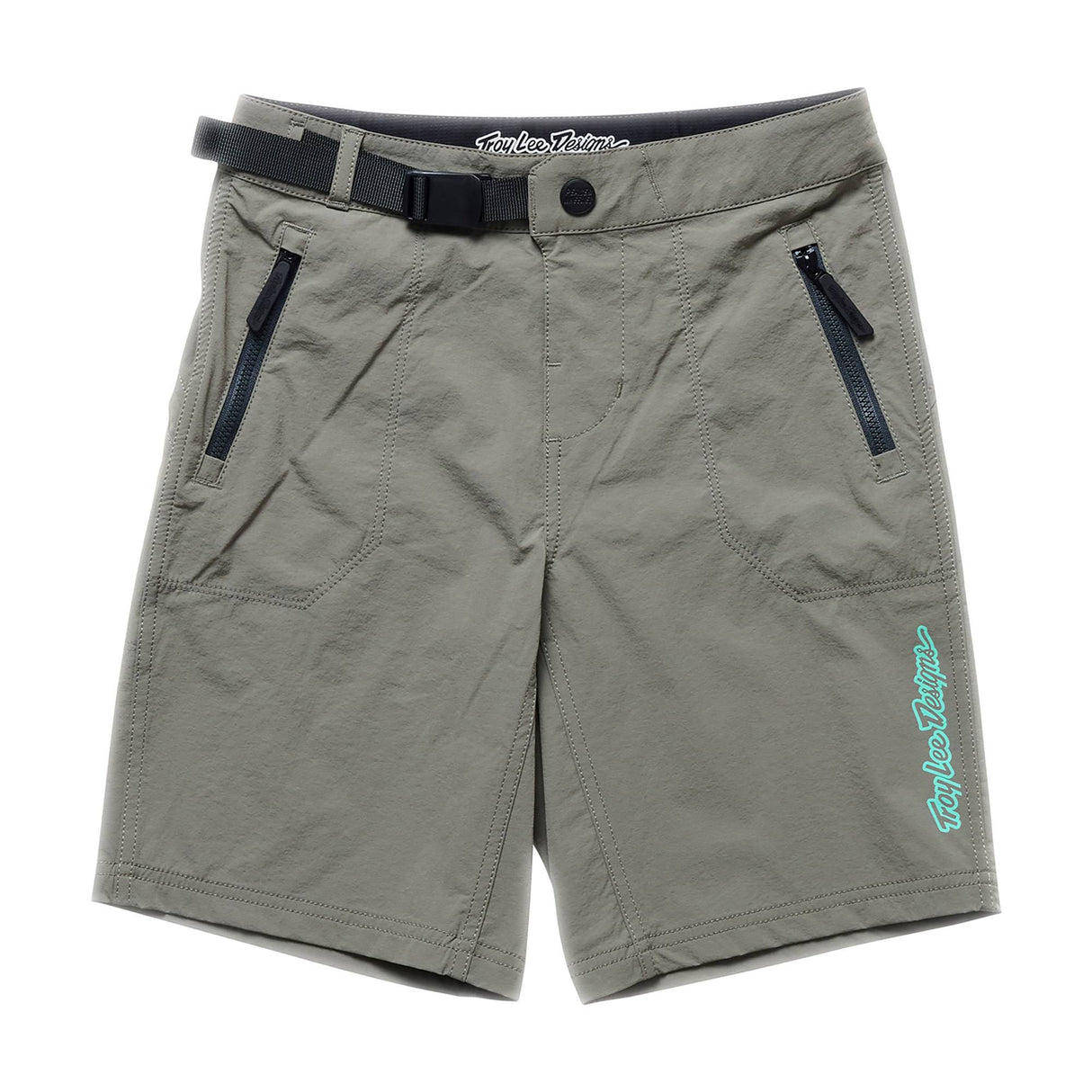 Troy Lee Designs Skyline Trail Youth Shorts - Shell Only Mono - Army