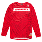 Maillot à manches longues Troy Lee Designs Skyline Air SRAM Roots - Rouge ardent