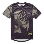 Maillot à manches courtes pour jeunes Troy Lee Designs Flowline, Confined – Noir