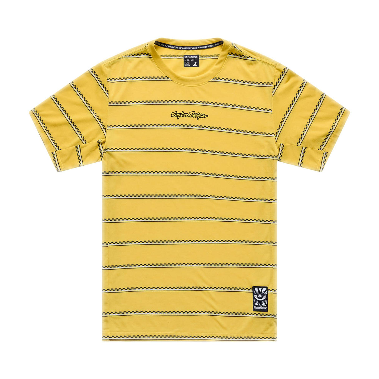 Troy Lee Designs Skyline Short Sleeve Ride Jersey Checked Out - Butter