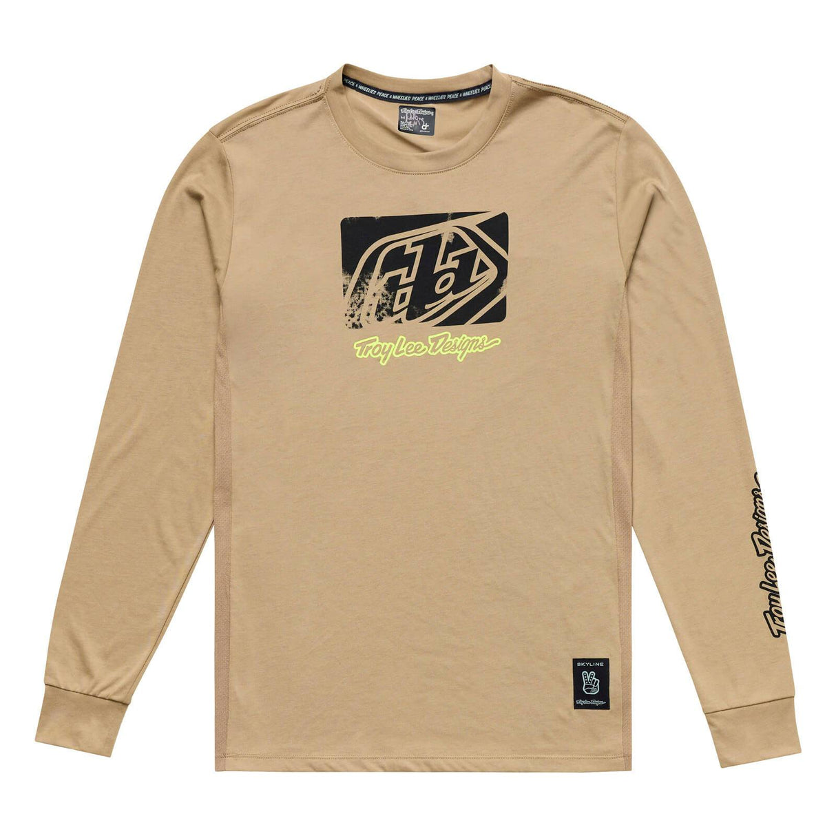 Troy Lee Designs Skyline Long Sleeve Ride Jersey Scrubbed - Timber