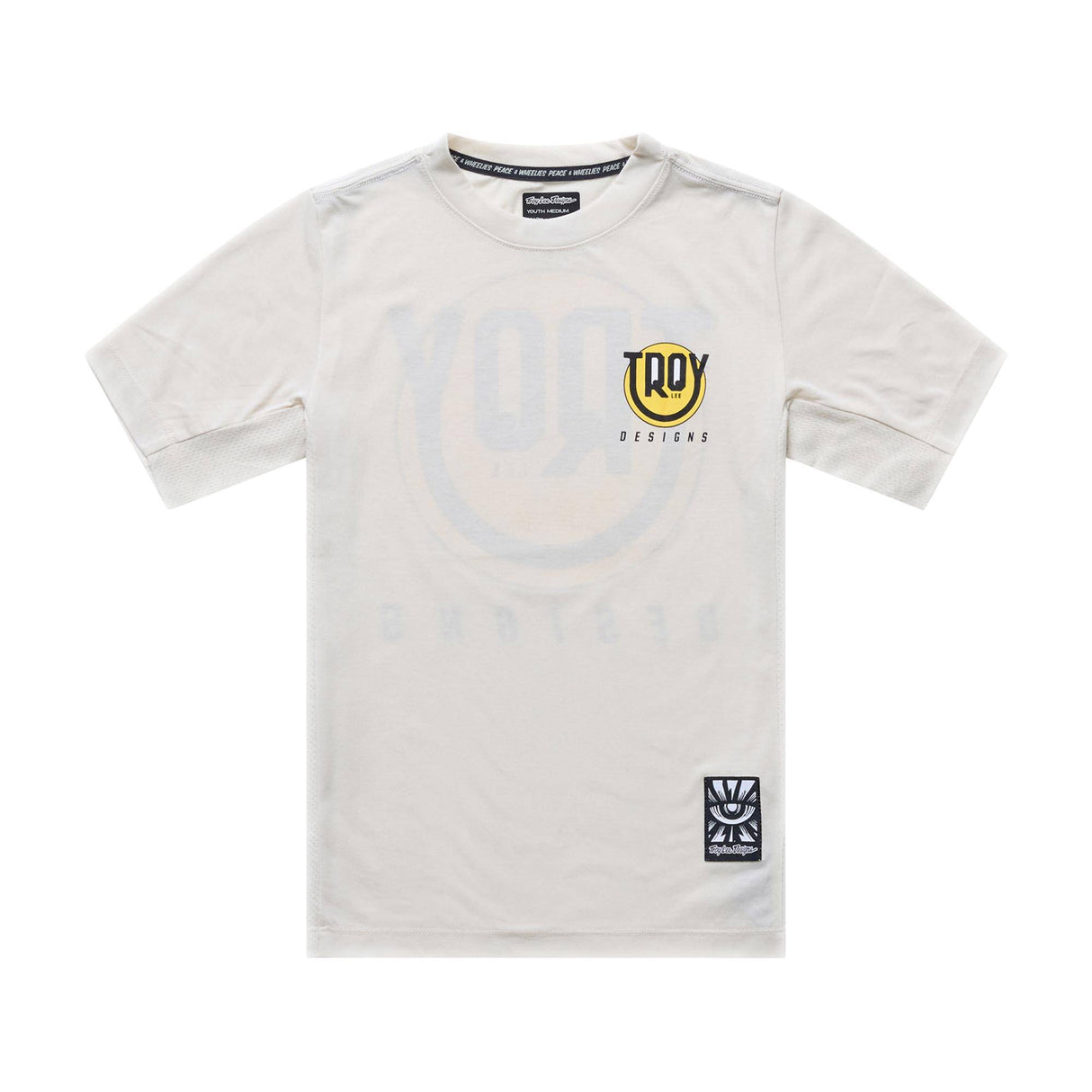 Troy Lee Designs Skyline Ride Happy Youth Short Sleeve T-Shirt Happy - Pumice