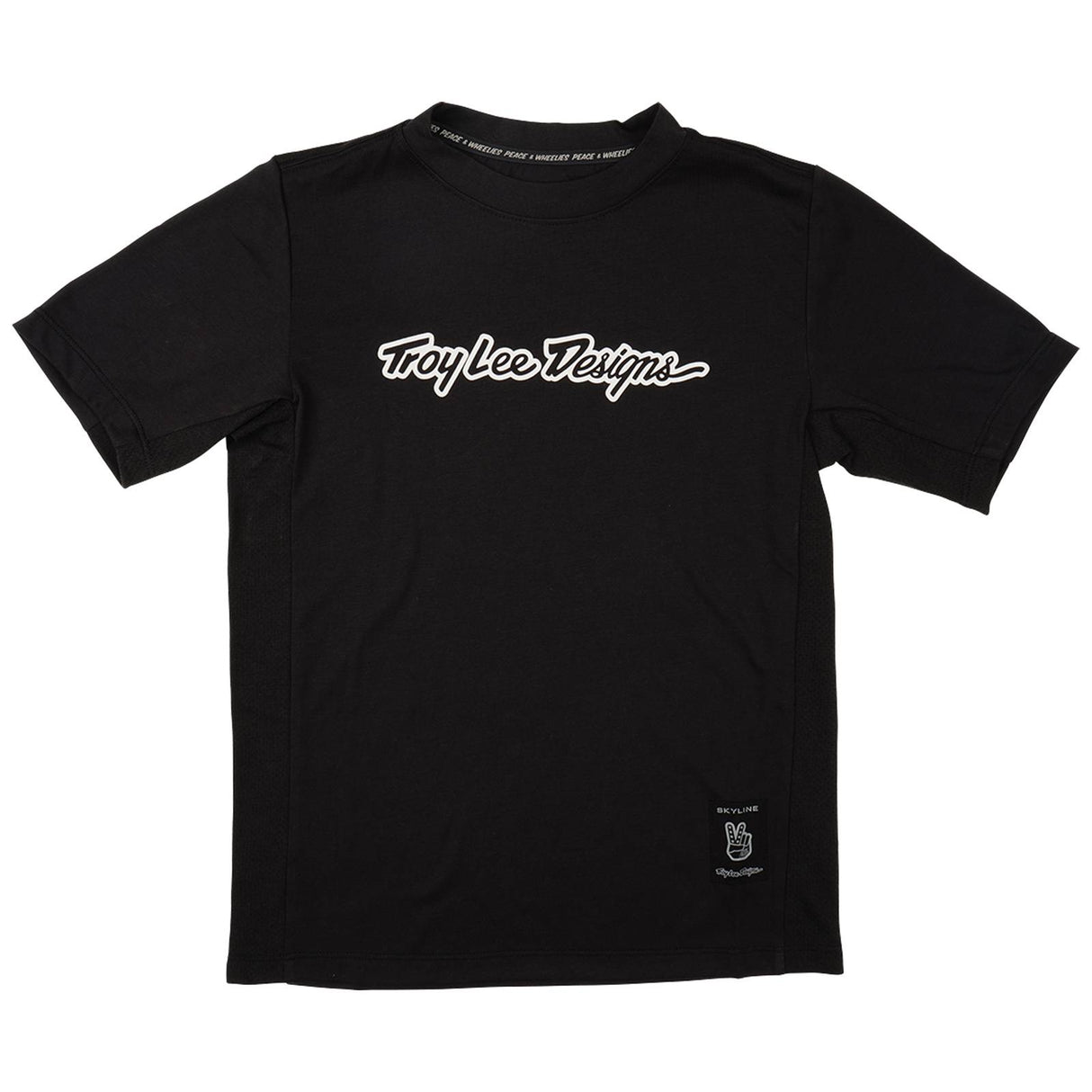 Troy Lee Designs Signature Skyline Ride Youth Short Sleeve Jersey Black