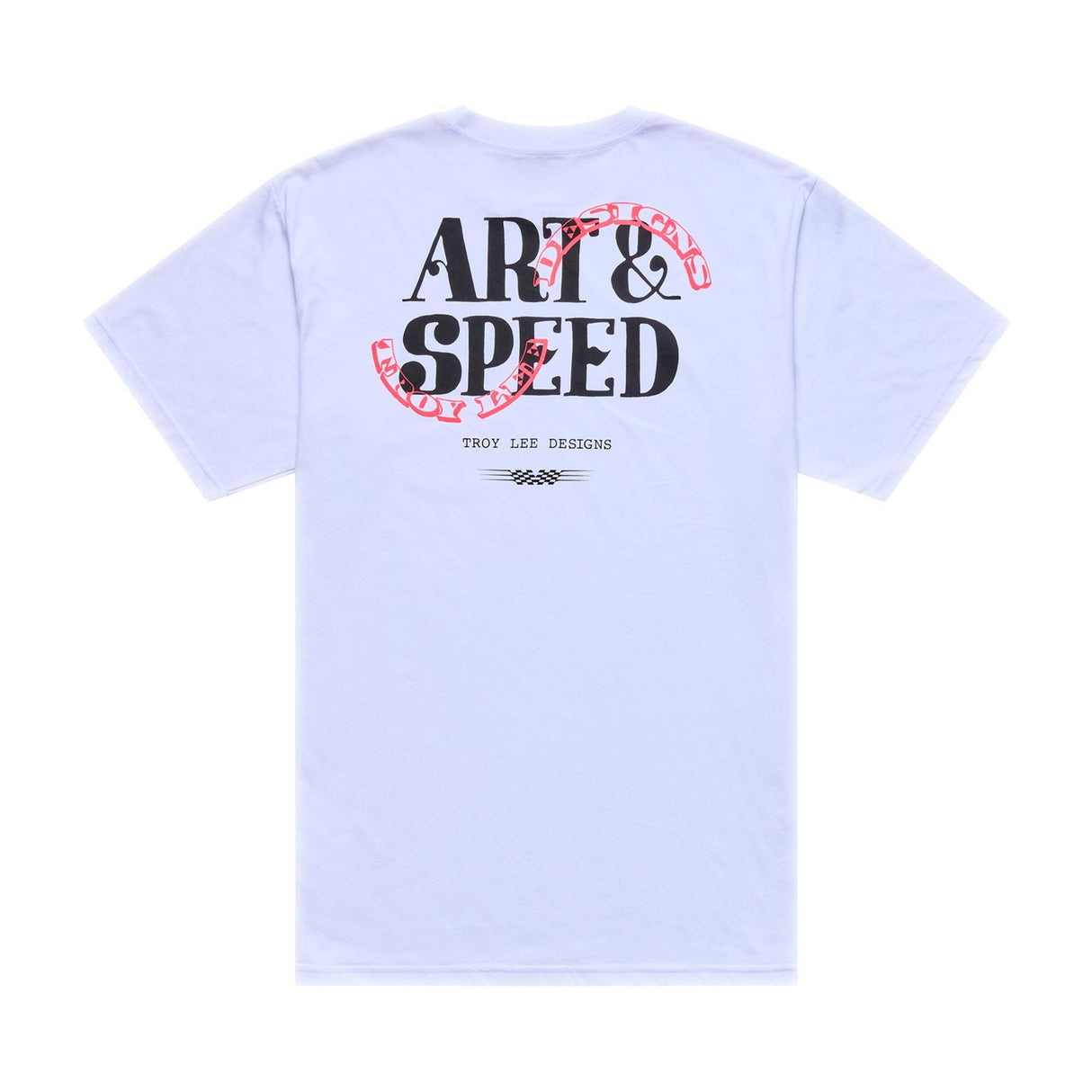 Troy Lee Designs T-shirt à manches courtes Pink Slips Slips - Blanc