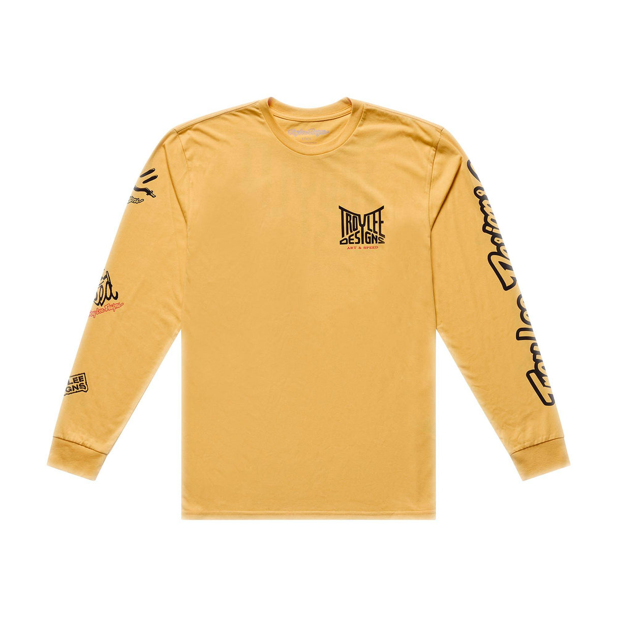 Troy Lee Designs Handlebar Long Sleeve T-Shirt Handlebar - Bleached Melon