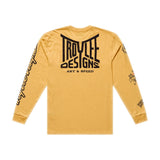 Troy Lee Designs Handlebar Long Sleeve T-Shirt Handlebar - Bleached Melon