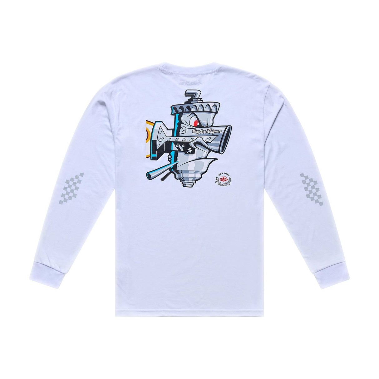 Troy Lee Designs Carb Club Long Sleeve T-Shirt Carb Club - White