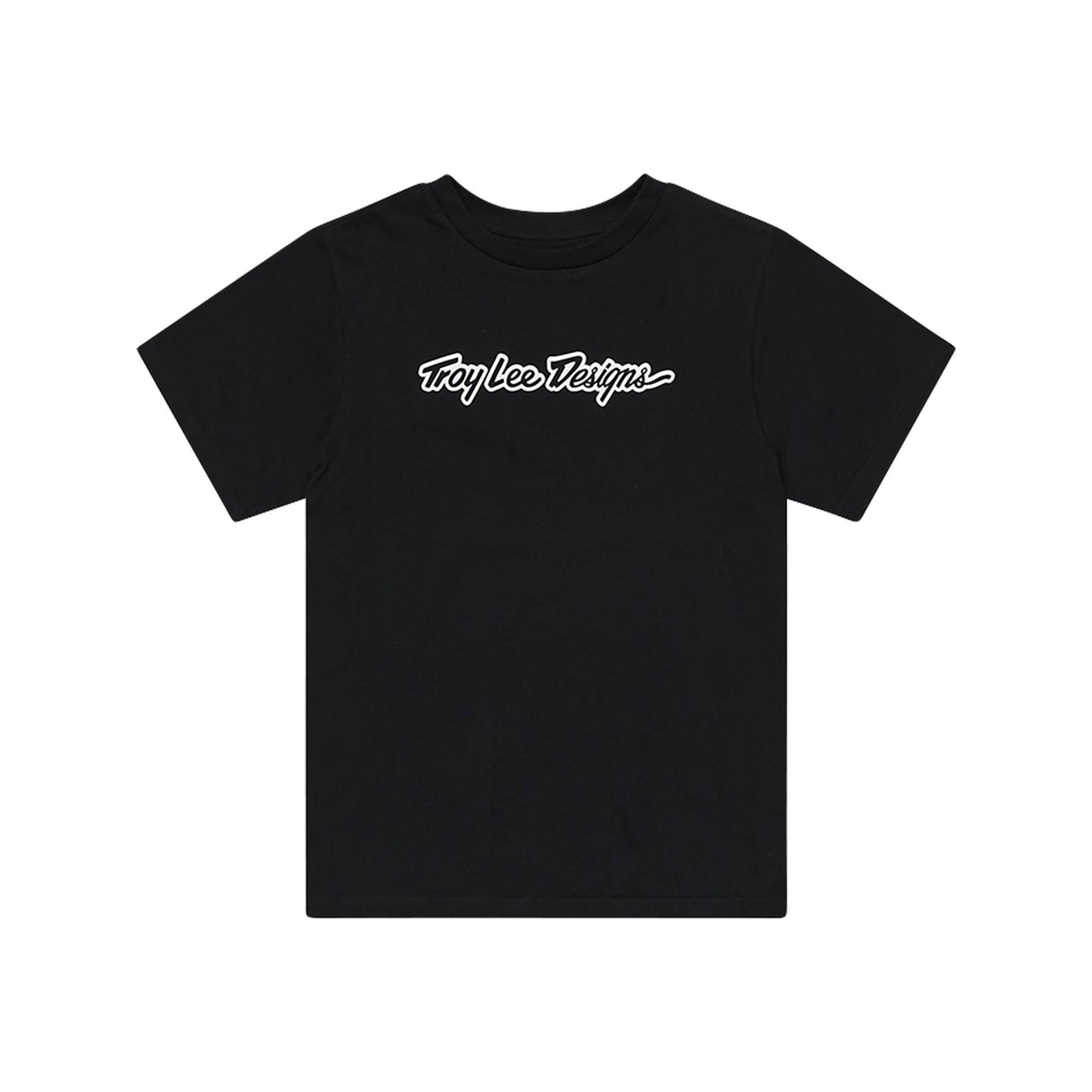 Troy Lee Designs Signature Short Sleeve Women's T-Shirt Signature - Black