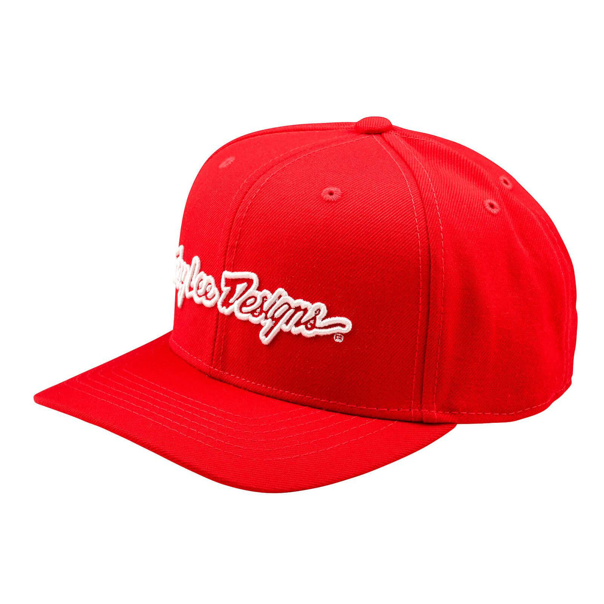 Troy Lee Designs Curved Bill Snapback Cap Signature - Team Red