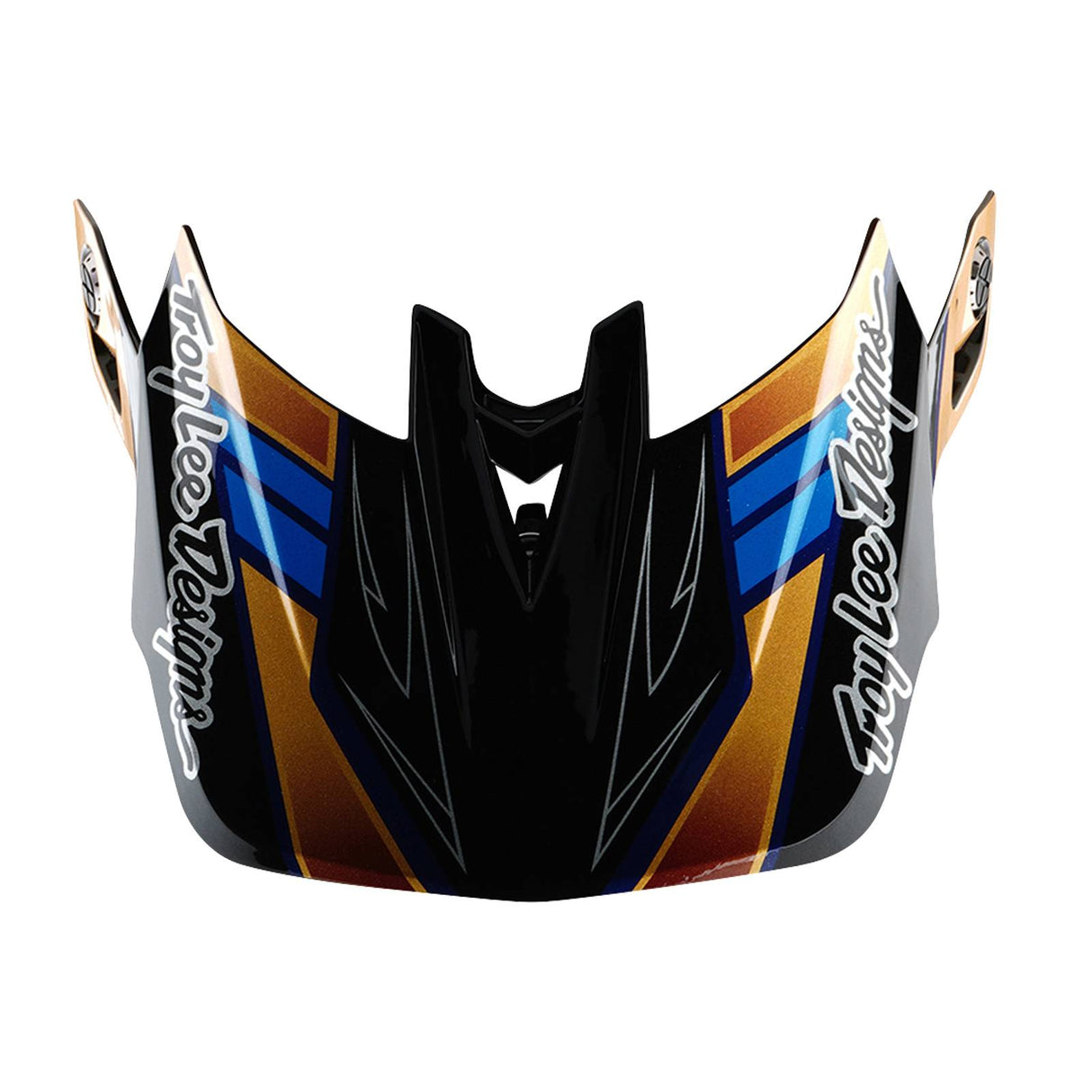 Troy Lee Designs D4 Helmet Replacement Visor Royalty - Black/Gold