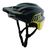 Troy Lee Designs Flowline SE MIPS Helmet Badge - Grey/Glo Yellow