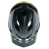 Troy Lee Designs Flowline SE MIPS Helmet Badge - Grey/Glo Yellow