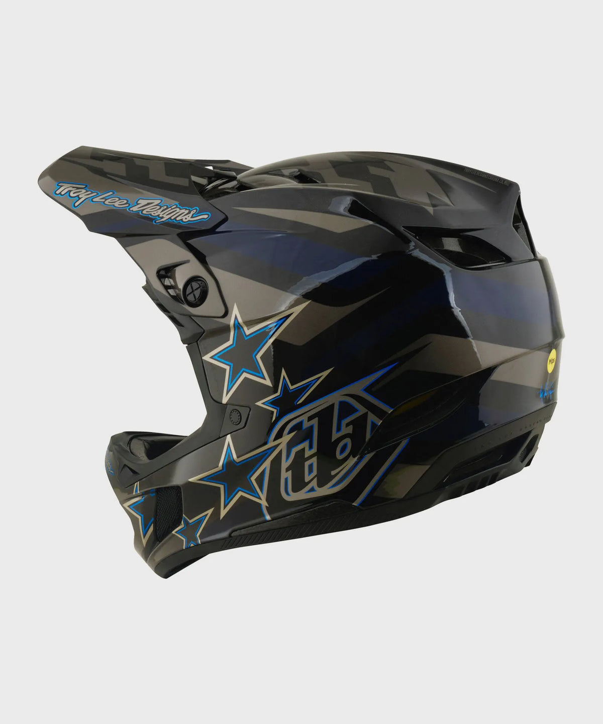 Troy Lee Designs D4 Composite MIPS-Helm, Burst Grey