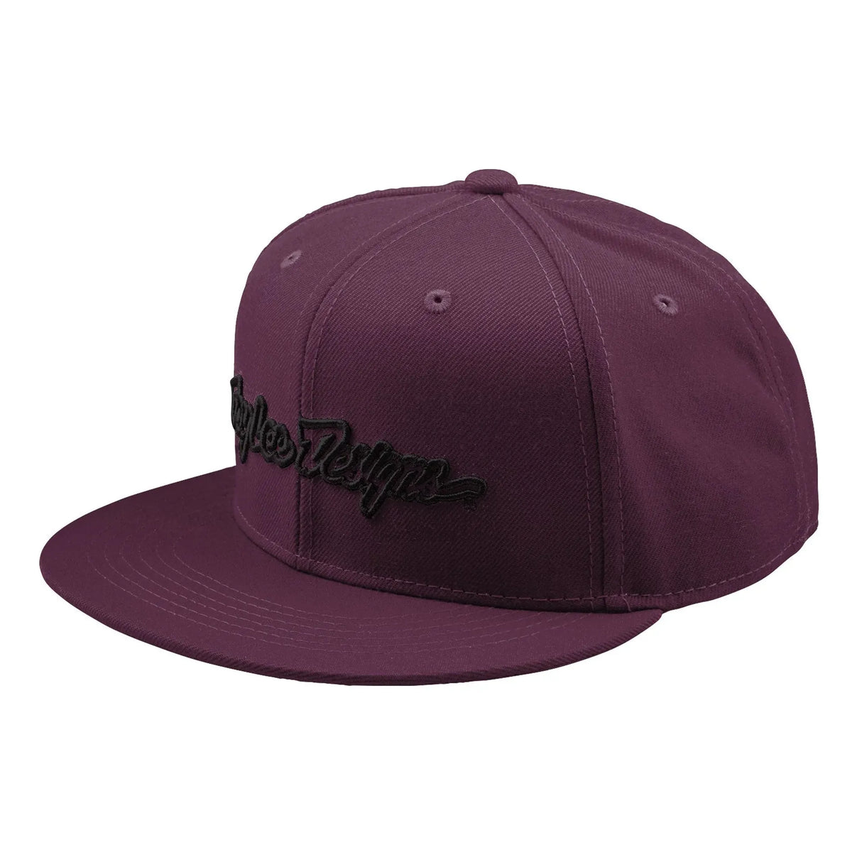 Troy Lee Designs Signature Flat Bill Snapback Cap Signature - Sangria