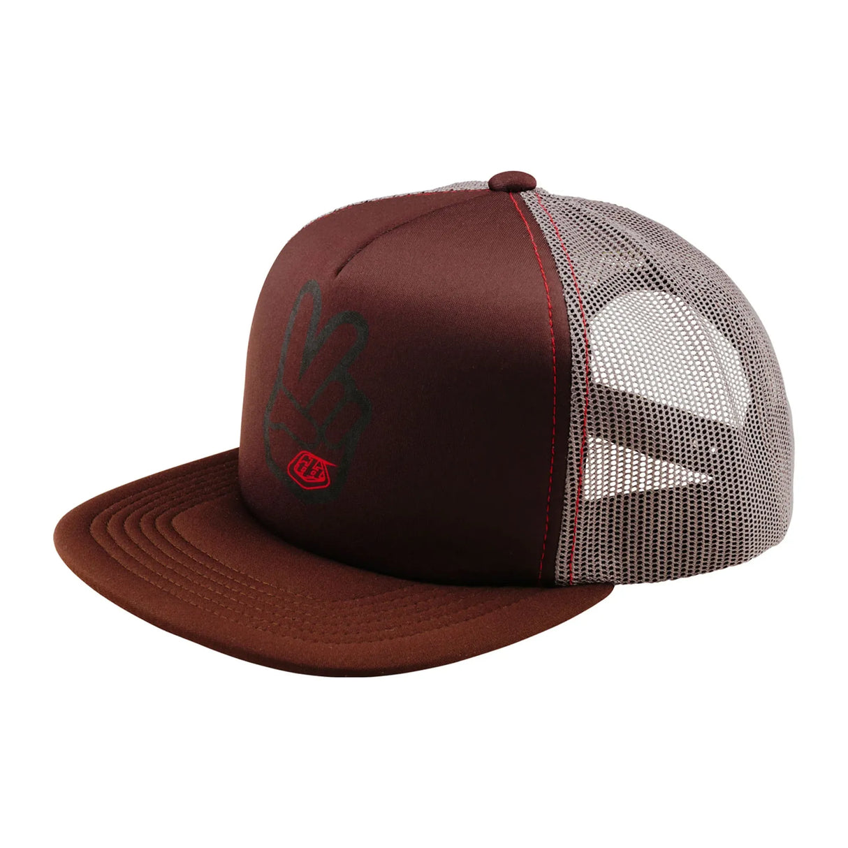 Troy Lee Designs Trucker Snapback Cap Peace Out - Chocolate